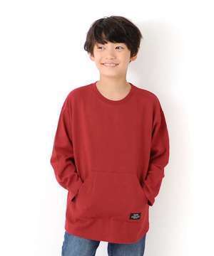 GLAZOS 厚手天竺・ドロップショルダーポケット長袖Tシャツ