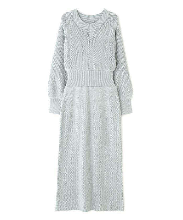 N.Natural Beauty Basic* ブラウジングタイトニットワンピース