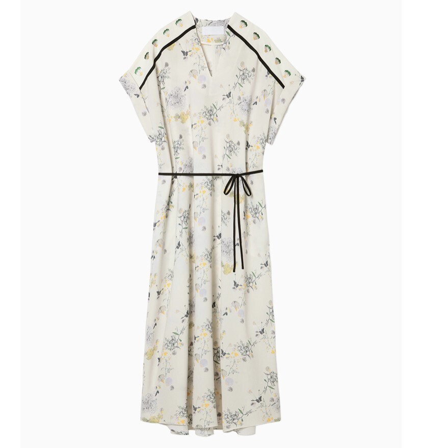 mame kurogouchi Flower Printed Dress