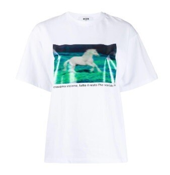MSGM ホースプリント Tシャツ