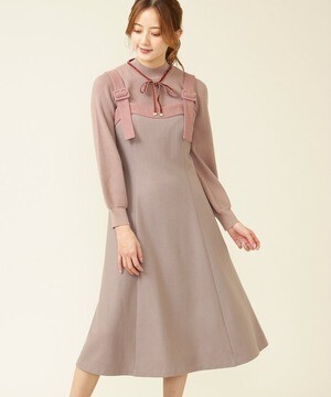 JILLSTUART ツイードストラップジャンスカ