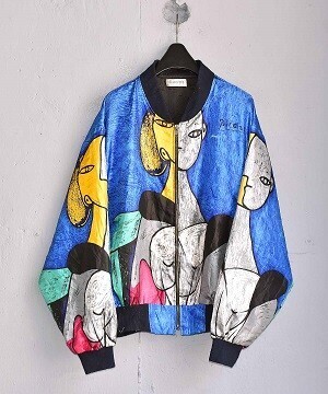 VINTAGE 80’s Silkworm’s ’ピカソ’ シルク ブルゾン