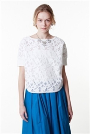 GRACE CONTINENTAL レースニットトップ