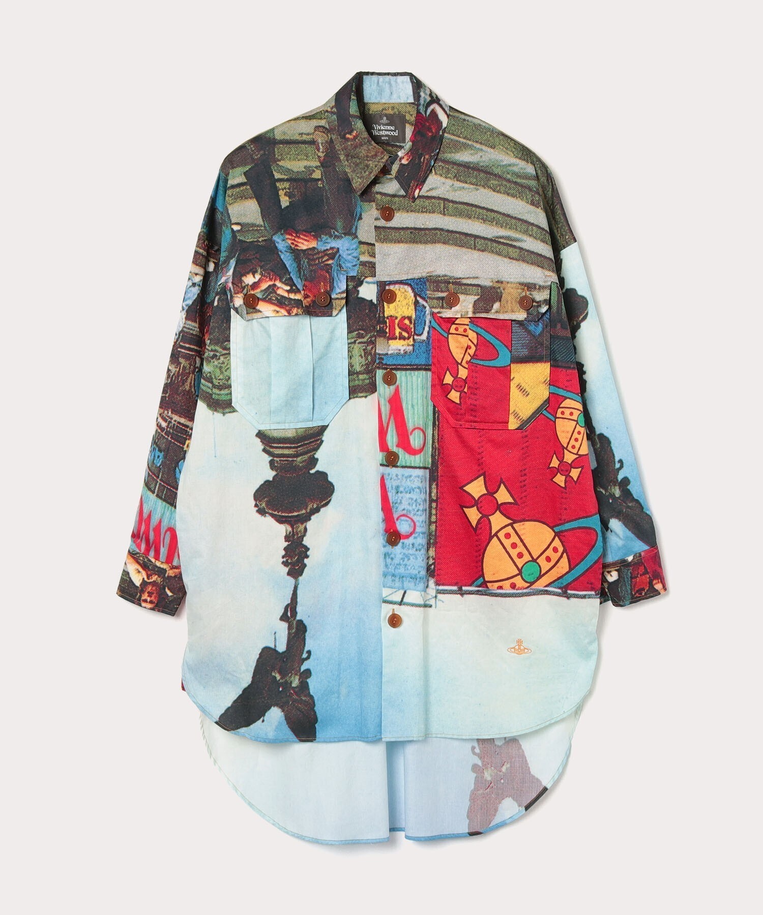 Vivienne Westwood ピカデリープリント ロングシャツ