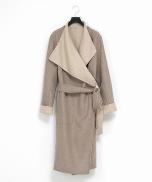 wb カシミヤＷフェイスリバーシブルカスケードコート