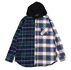 ROLLINGCRADLE 2TONE HOODED SHIRT