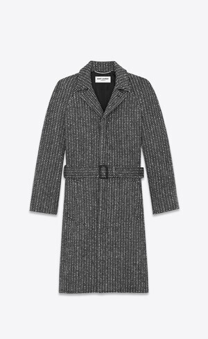 SAINT LAURENT ベルティッドオーバーコート