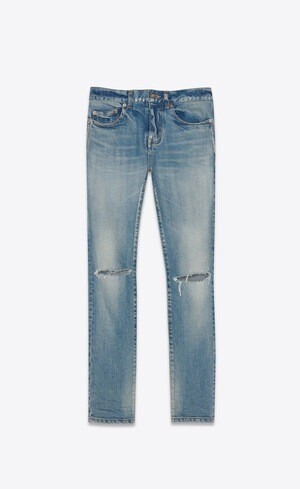 SAINT LAURENT ミッドライズ スキニージーンズ