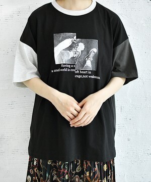 PairPair リメイク風配色フォトT