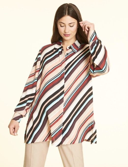MARINA RINALDI VISCOSE CREPE SHIRT