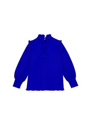 kloset Pleated Blouse With Bow At Neck