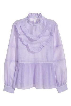 H&M プリーツブラウス