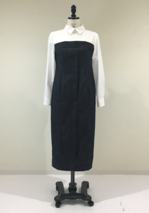 LAPINE BLEUE 重ね着風ワンピース