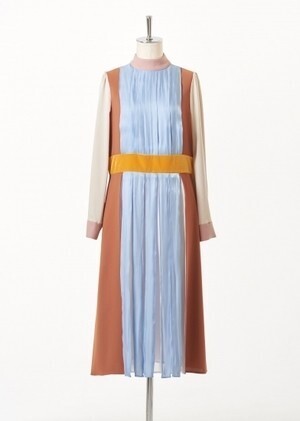 ADELLY Stand panel multi-color dress