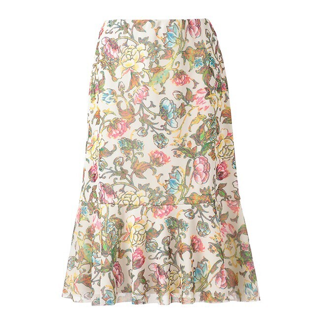 VIVIENNE TAM DIGITAL PEONY PT ON NETTING スカート