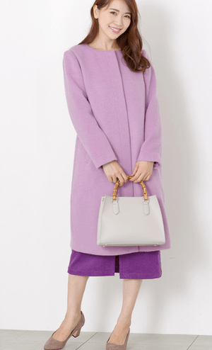 MEW’S REFINED CLOTHES ノーカラーコート