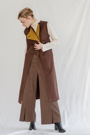 SALT+JAPAN BI-COLOR　TRENCH　GILET