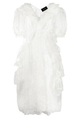 Simone Rocha フローラル チュールドレス