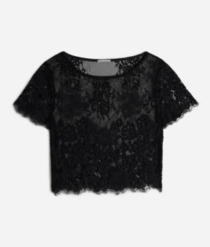 Intimissimi ショートスリーブ レース クロップトップ