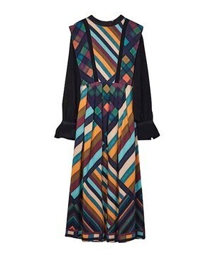 RUMCHE Madras Check One-piece / multi