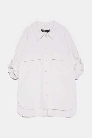 ZARA オーバーサイズシャツジャケット