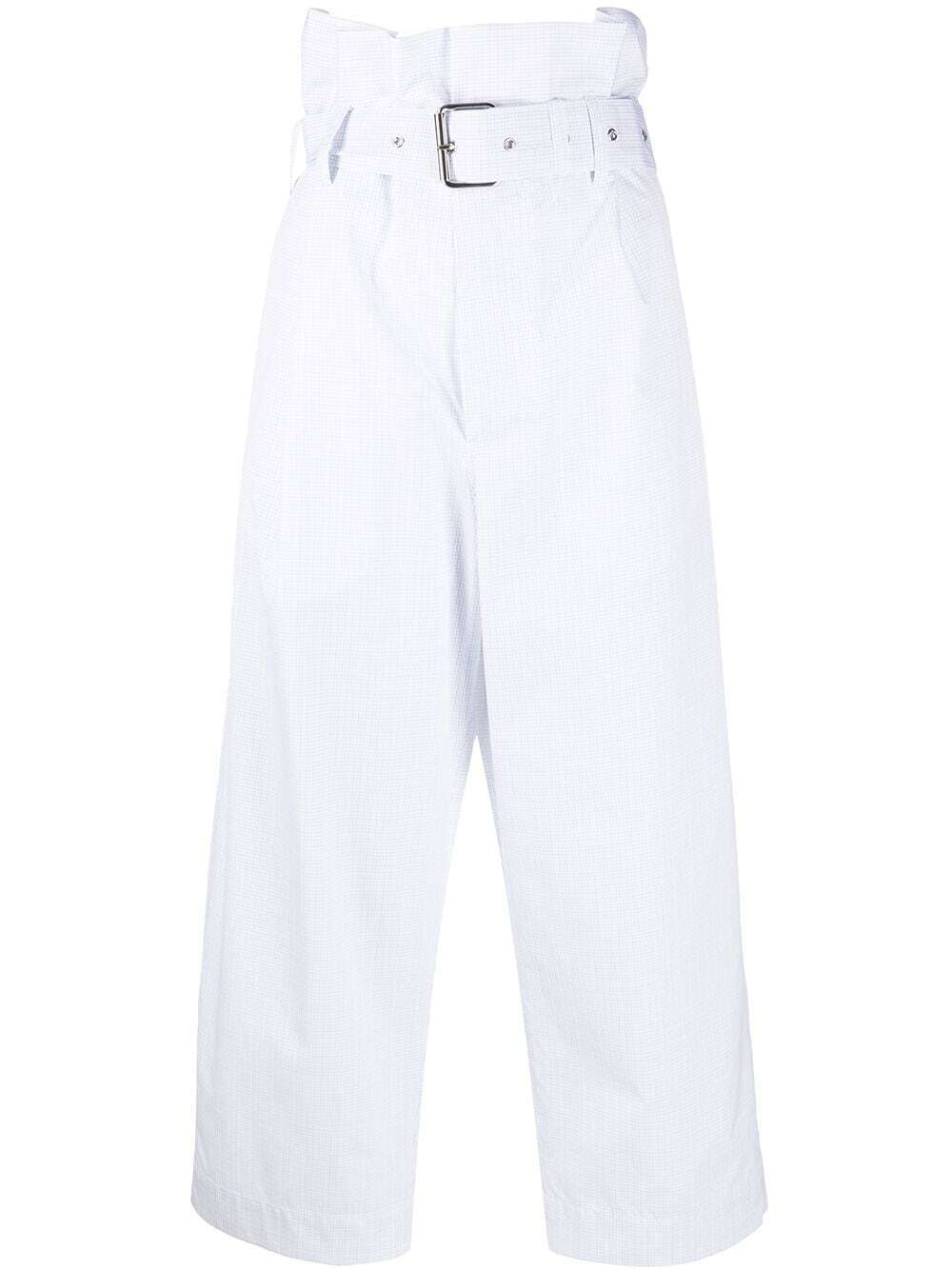 PLAN C ハイウエスト クロップドパンツ