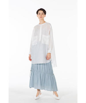 SALT+JAPAN OVER SILHOUETTE NO COLLAR SHIRT