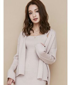RESEXXY 【WEB限定】リブニットカーディガン