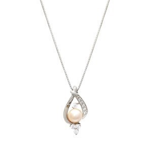 BLOOM ESTELLE 6月誕生石 シルバー あこや真珠 ネックレス