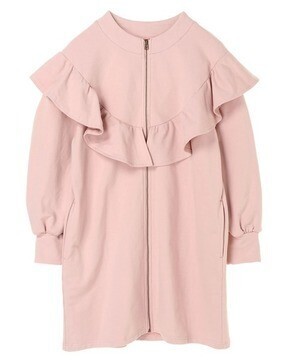 Honey Salon フロントジップフリルワンピース