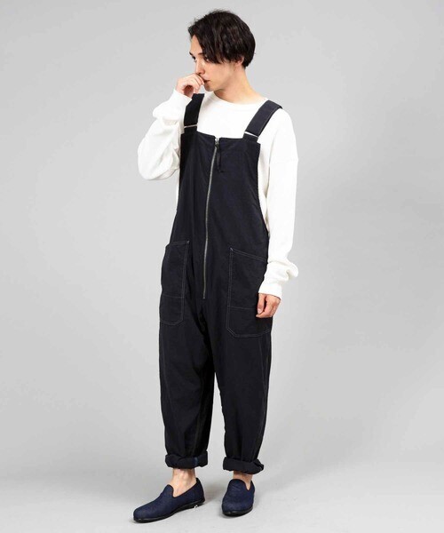 Johnbull ナイロンジップオーバーオール