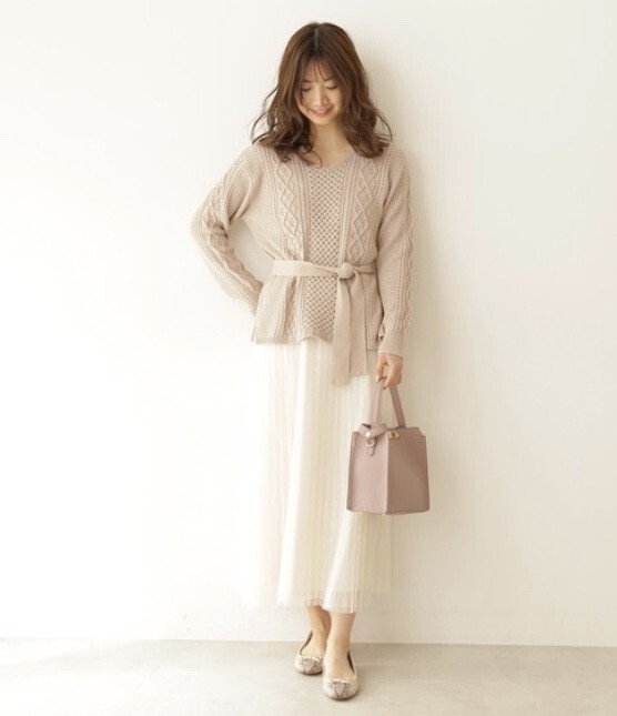 PROPORTION BODY DRESSING チュール×ニットセットアップ