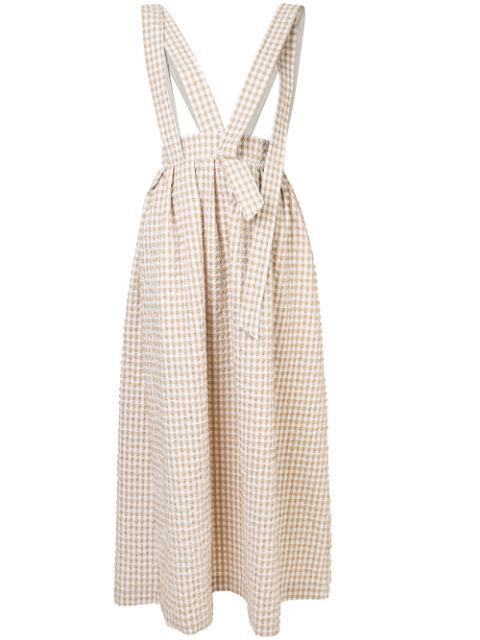 IRENE Gingham Suspender Dress