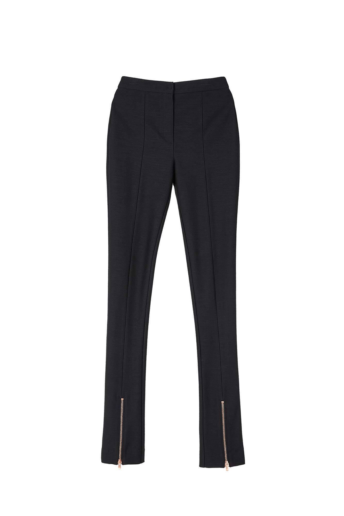 Andersson Bell STRETCH-JERSEY ZIPPER FLARED PANTS