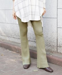LOWRYS FARM 【WEB限定】ニットフレアパンツ