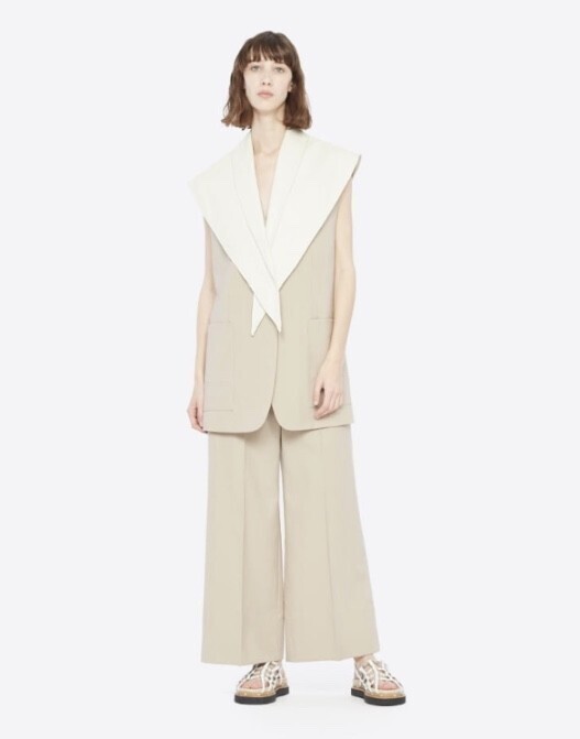 3.1 Phillip Lim Wool Poplin A-Line Pant