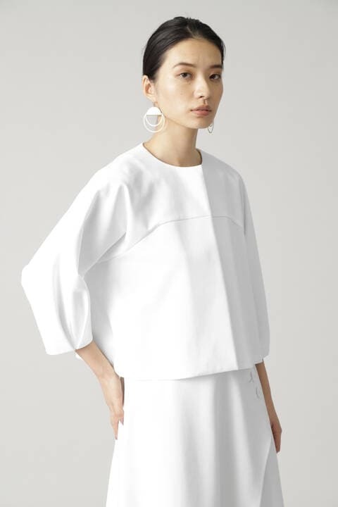 Ele NATURAL BEAUTY 《Ele NB》ロマネポンチノーカラーコクーンジャケット
