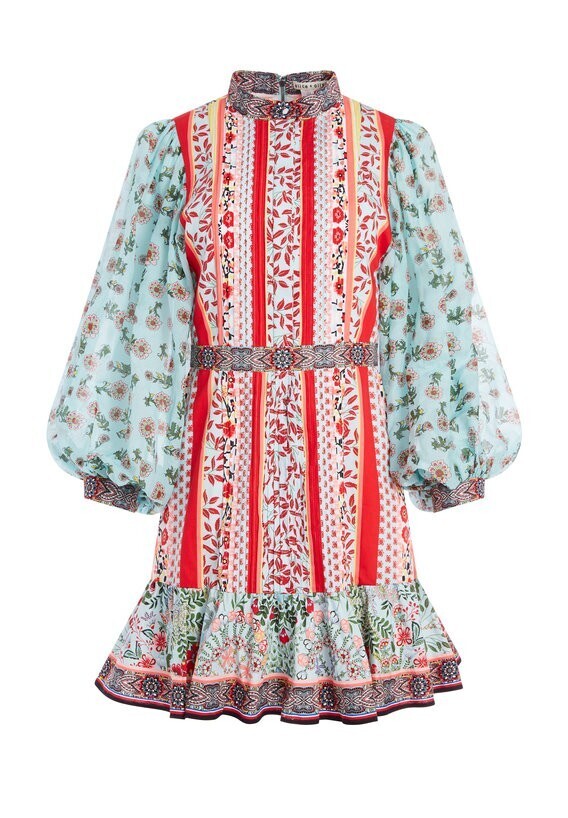 Alice + Olivia RAYA FLORAL MINI DRESS