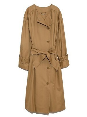 Lily Brown ノーカラートレンチコート