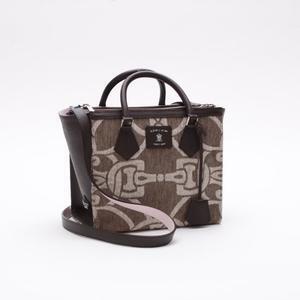 A.D.M.J. JACQUARD FABLIC W-ZIP TOTEBAG 25cm