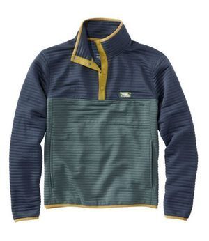 L.L.Bean メンズ エアーライト・ニット・プルオーバー、カラーブロック