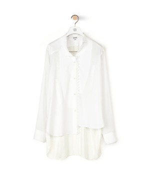 LOEWE Lace Trim Asymmetric Shirt