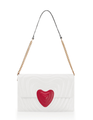 ESCADA MEDIUM LEATHER HEART BAG