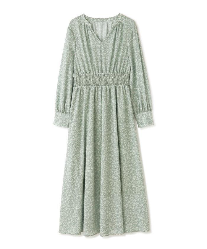 N.Natural Beauty Basic* ハイウエストシャーリングマキシワンピース