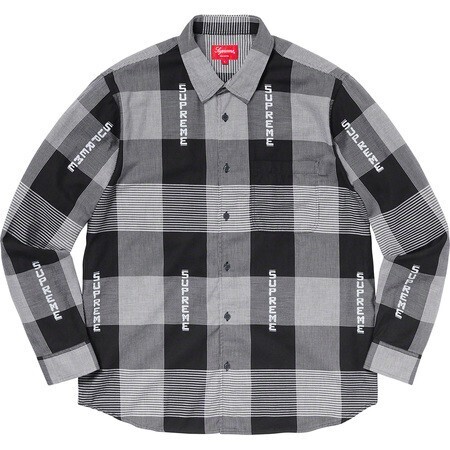 Supreme Logo Plaid Shirt