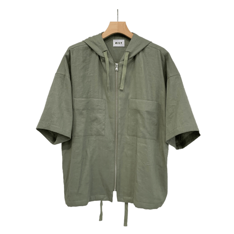 KIIT Li/C TWILL S/SLEEVE HOODIE OVER SHIRT