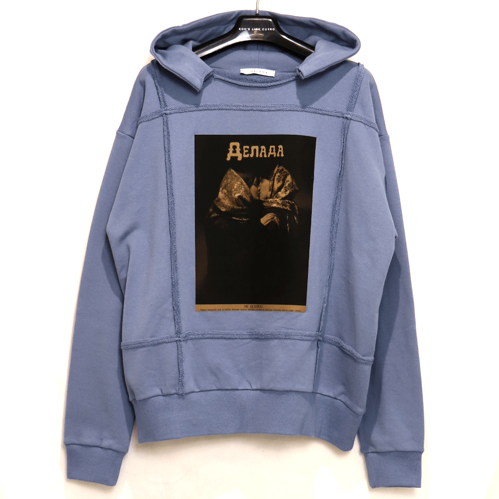 DELDA DE SPLIT HOODY WITH WOMEN’S PRINT