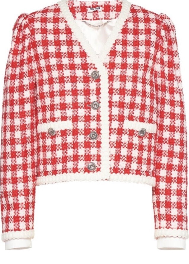 Miu Miu チェック ジャケット