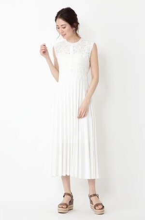 JILLSTUART 《Endy ROBE》サラレースニットワンピース