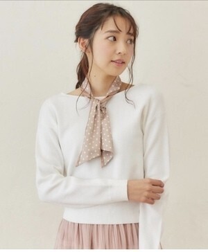 MISCH MASCH 2WAYスカーフ付きニット